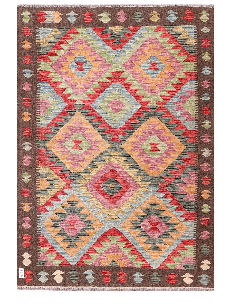 Maimana Afghanistan Kilim Rug - 184 x130 cm - Handmade