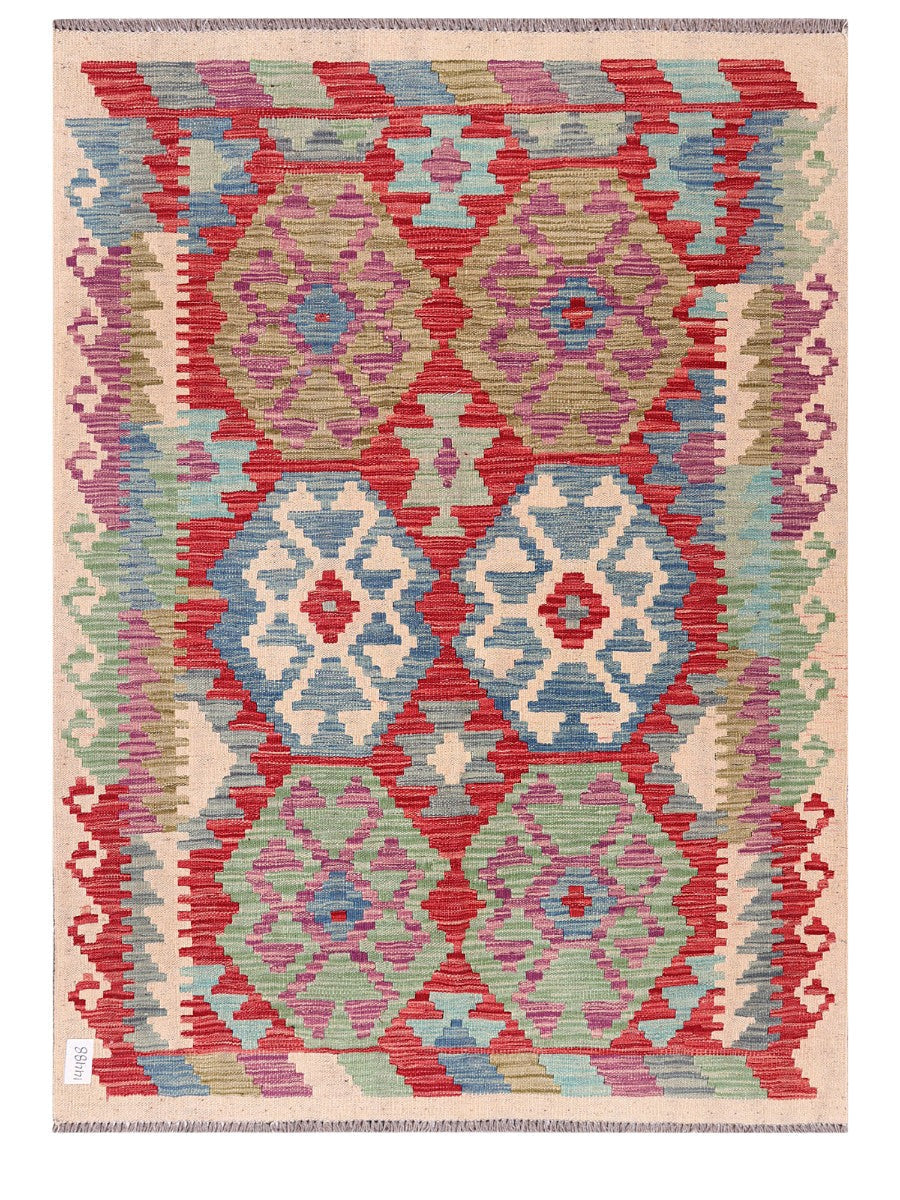 Maimana Afghanistan Kilim Rug - 166 x122 cm - Handmade