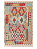 Maimana Afghanistan Kilim Rug - 185 x121 cm - Handmade