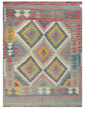 Maimana Afghanistan Kilim Rug - 204 x146 cm - Handmade