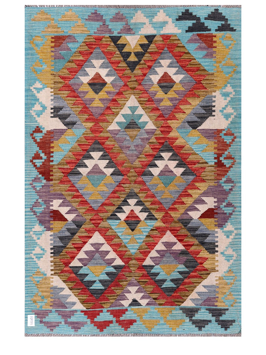 Maimana Afghanistan Kilim Rug - 180 x121 cm - Handmade