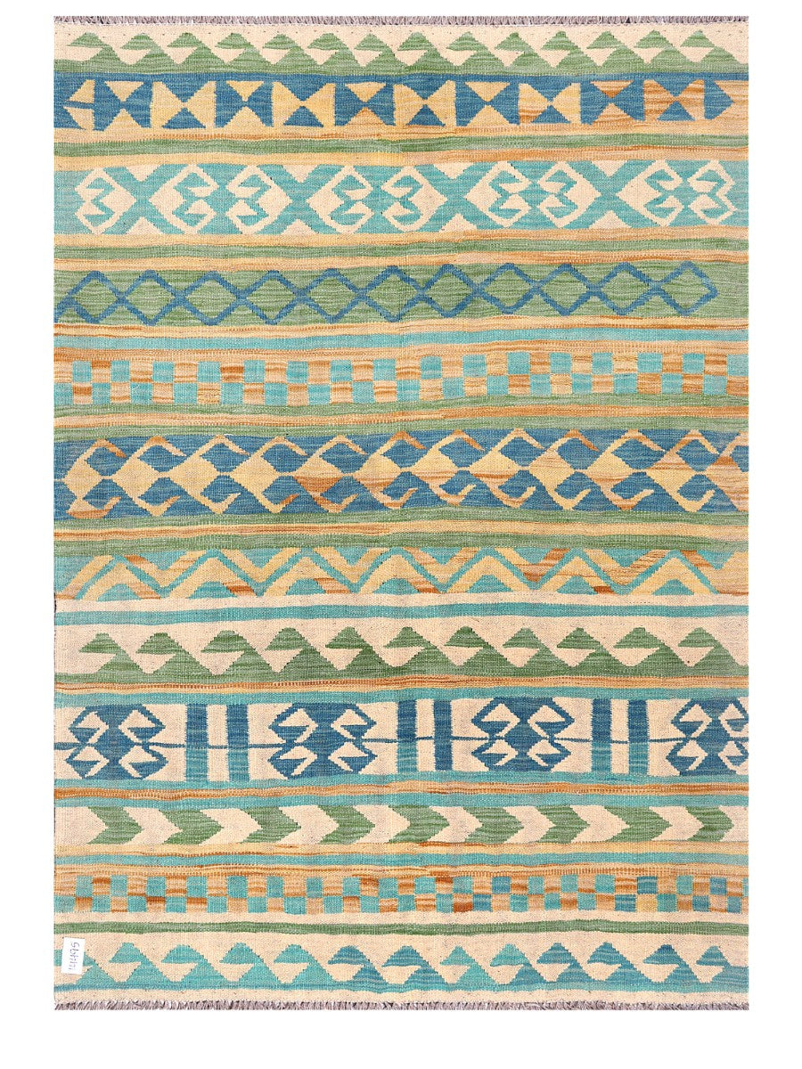 Maimana Afghanistan Kilim Rug - 178 x128 cm - Handmade