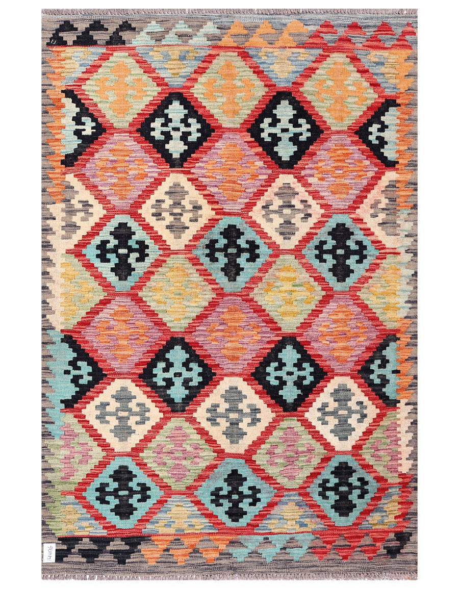 Maimana Afghanistan Kilim Rug - 185 x125 cm - Handmade