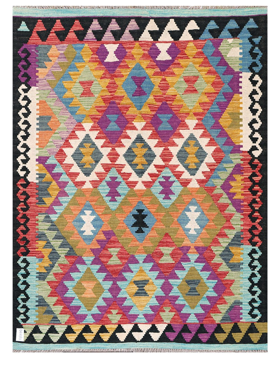 Maimana Afghanistan Kilim Rug - 170 x129 cm - Handmade