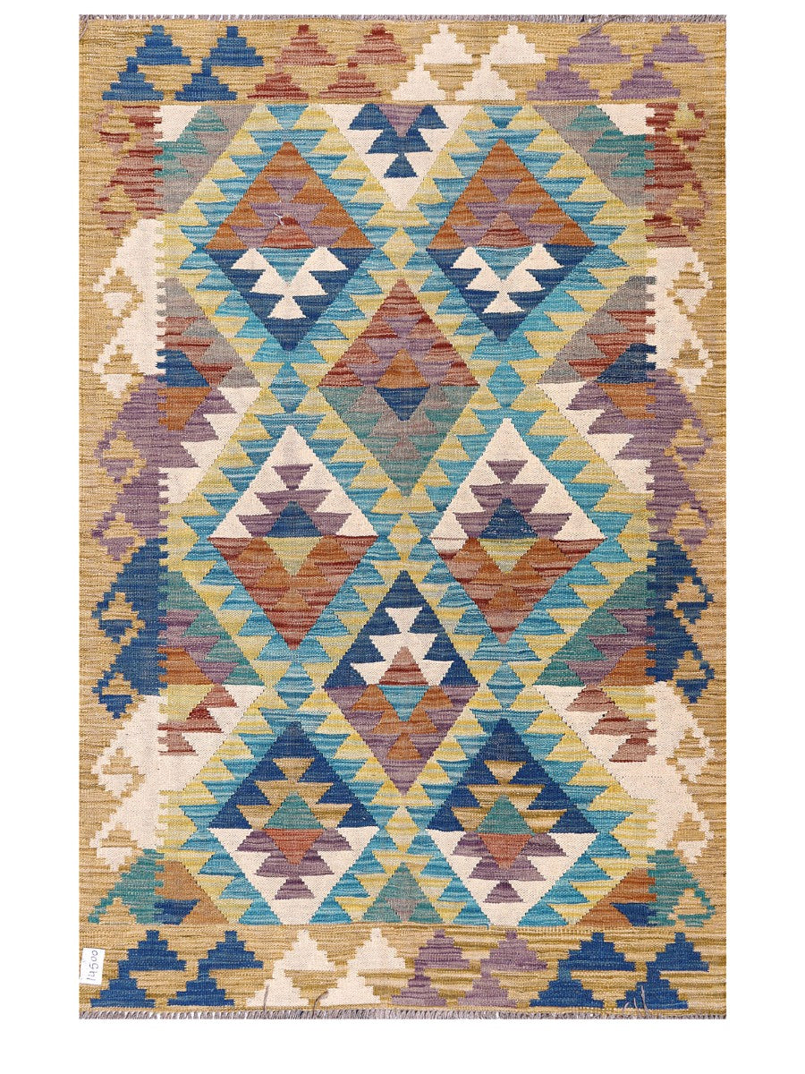Maimana Afghanistan Kilim Rug - 181 x120 cm - Handmade