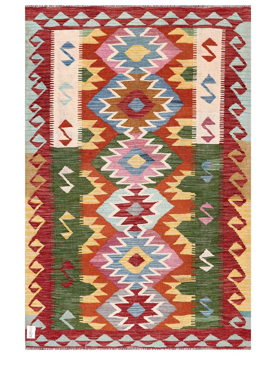 Maimana Afghanistan Kilim Rug - 173 x117 cm - Handmade