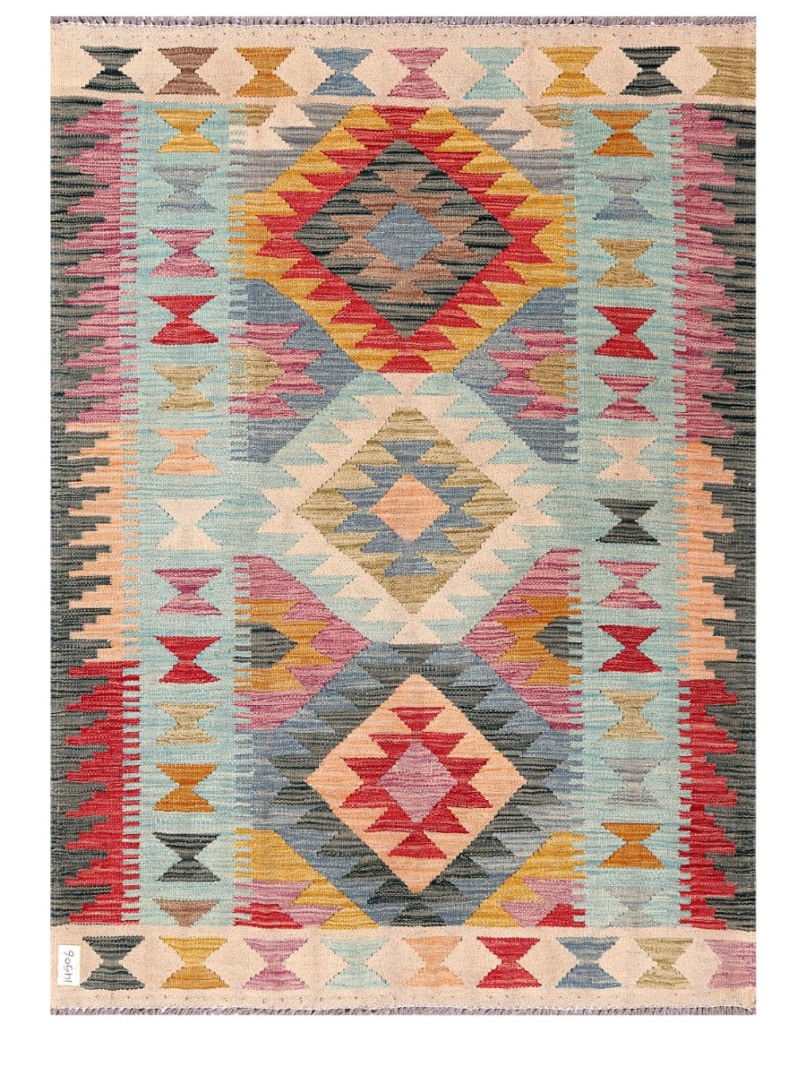 Maimana Afghanistan Kilim Rug - 169 x123 cm - Handmade