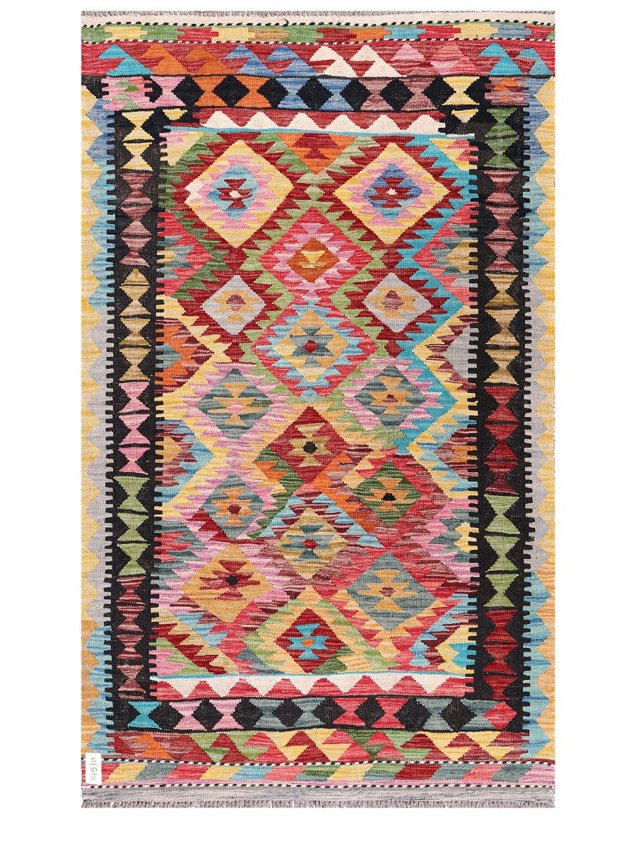 Maimana Afghanistan Kilim Rug - 190 x116 cm - Handmade