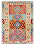 Maimana Afghanistan Kilim Rug - 187 x135 cm - Handmade