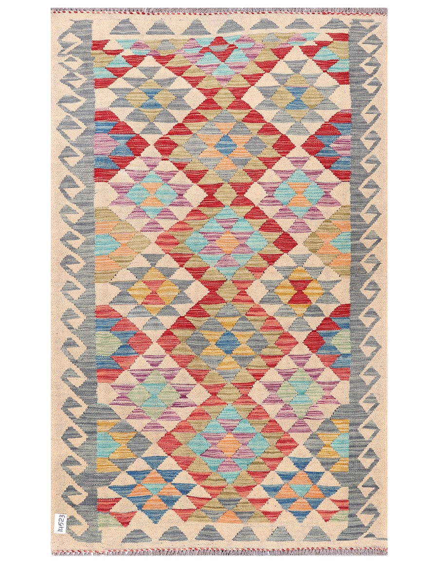 Maimana Afghanistan Kilim Rug - 182 x115 cm - Handmade