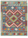 Maimana Afghanistan Kilim Rug - 195 x148 cm - Handmade