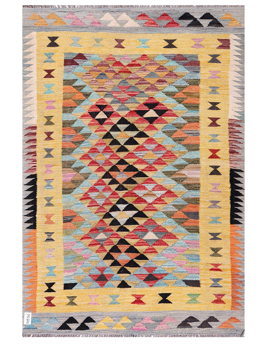 Maimana Afghanistan Kilim Rug - 174 x120 cm - Handmade