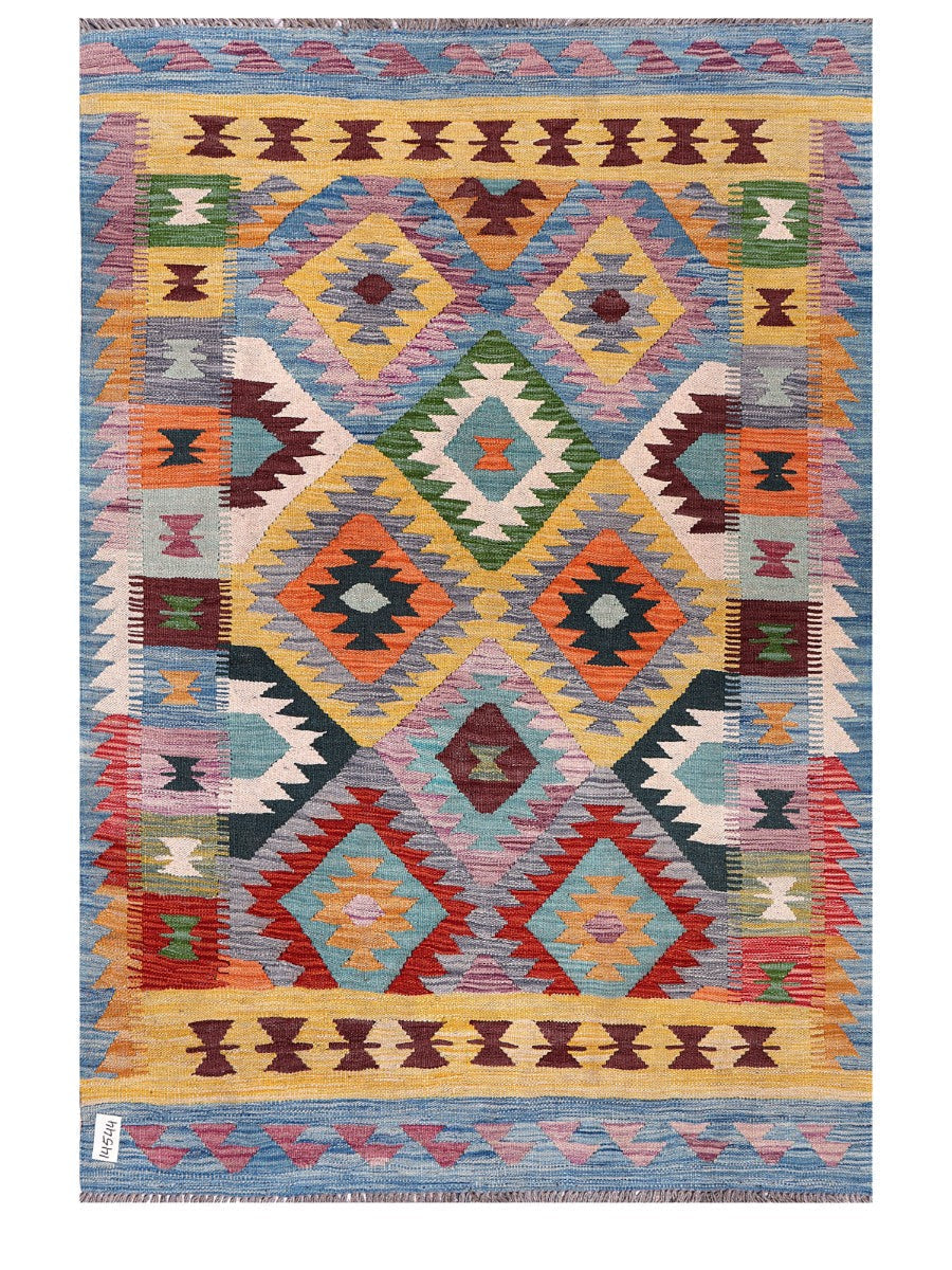Maimana Afghanistan Kilim Rug - 177 x122 cm - Handmade