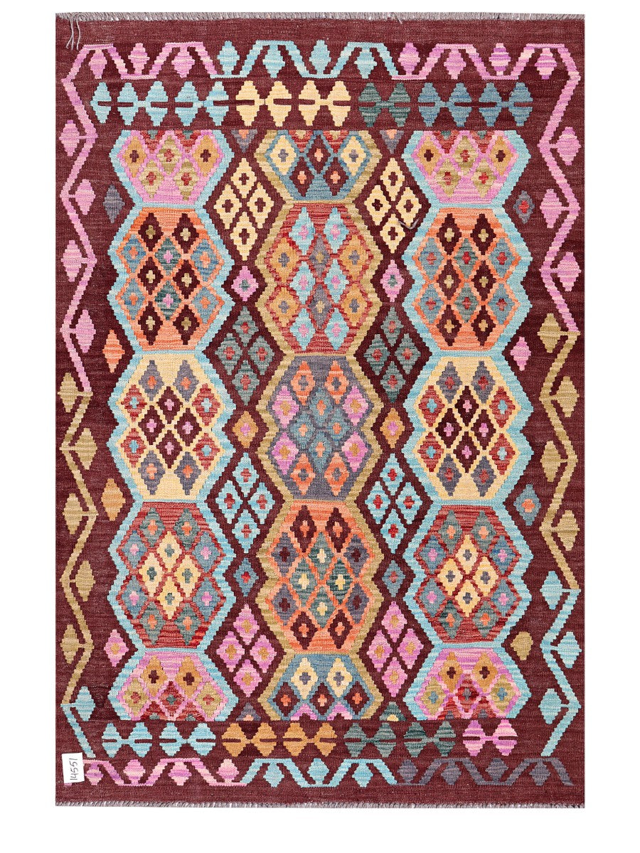 Maimana Afghanistan Kilim Rug - 180 x123 cm - Handmade