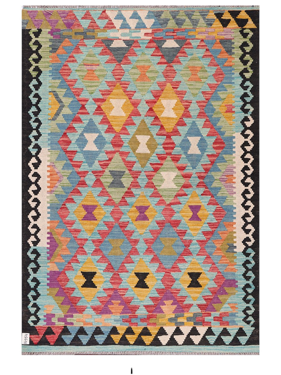 Maimana Afghanistan Kilim Rug - 180 x126 cm - Handmade