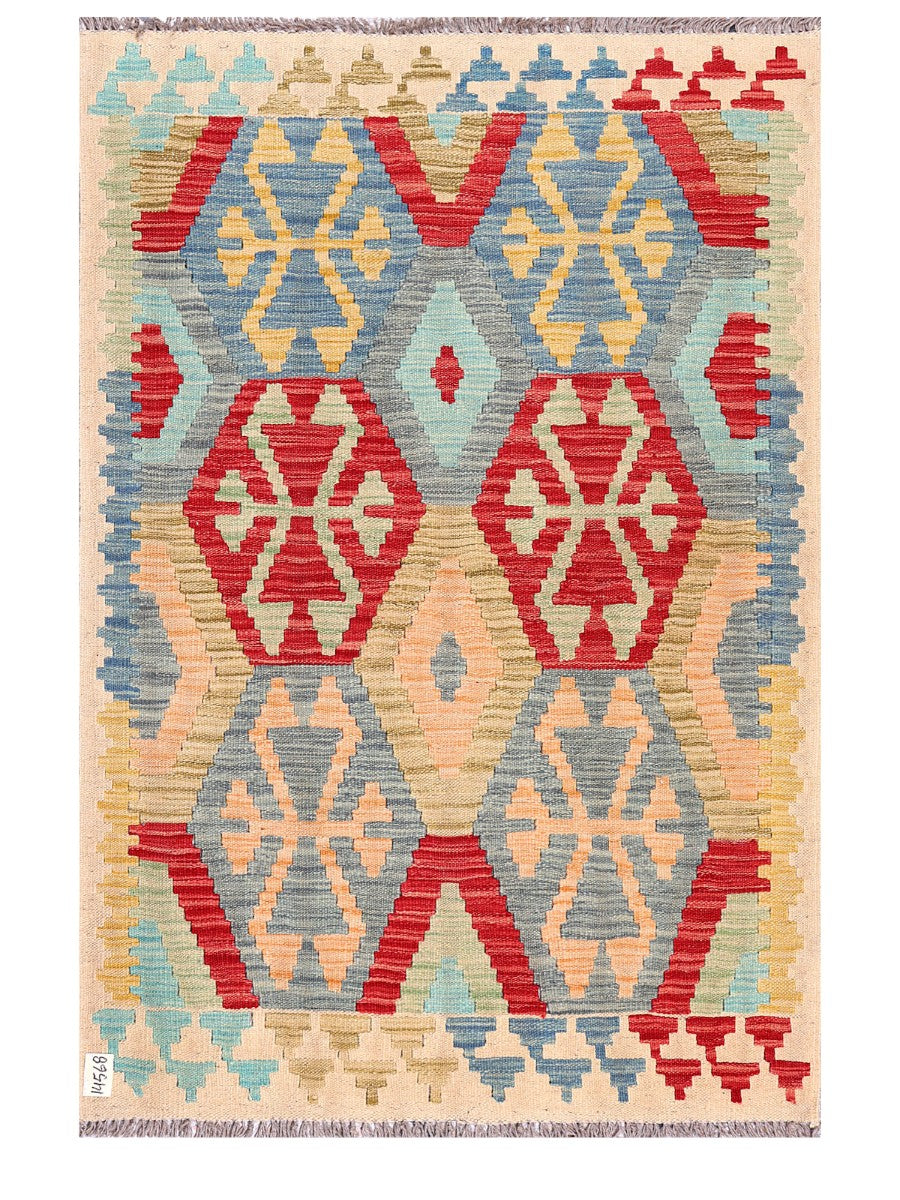 Maimana Afghanistan Kilim Rug - 149 x102 cm - Handmade