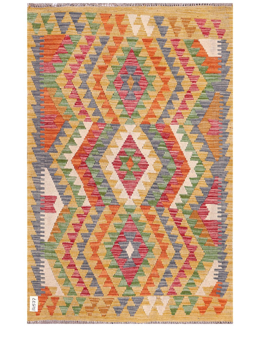 Maimana Afghanistan Kilim Rug - 143 x95 cm - Handmade