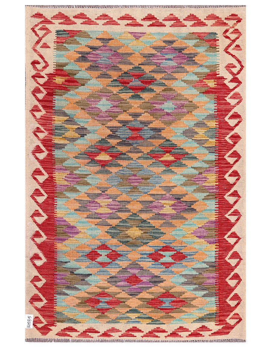 Maimana Afghanistan Kilim Rug - 157 x106 cm - Handmade