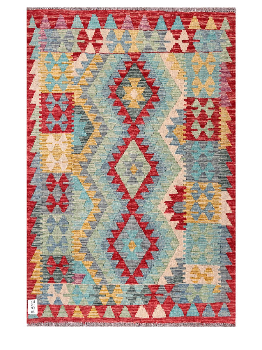 Maimana Afghanistan Kilim Rug - 152 x103 cm - Handmade