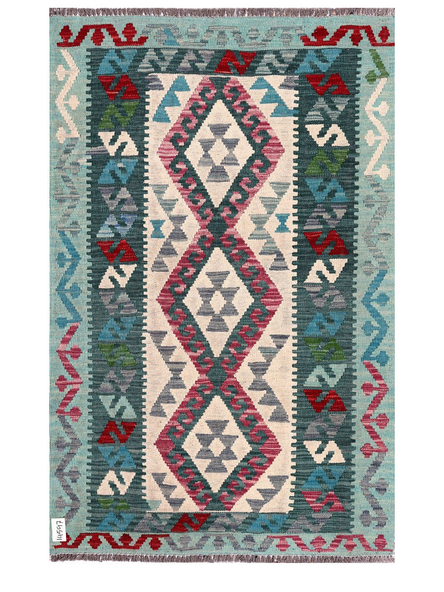 Maimana Afghanistan Kilim Rug - 162 x104 cm - Handmade