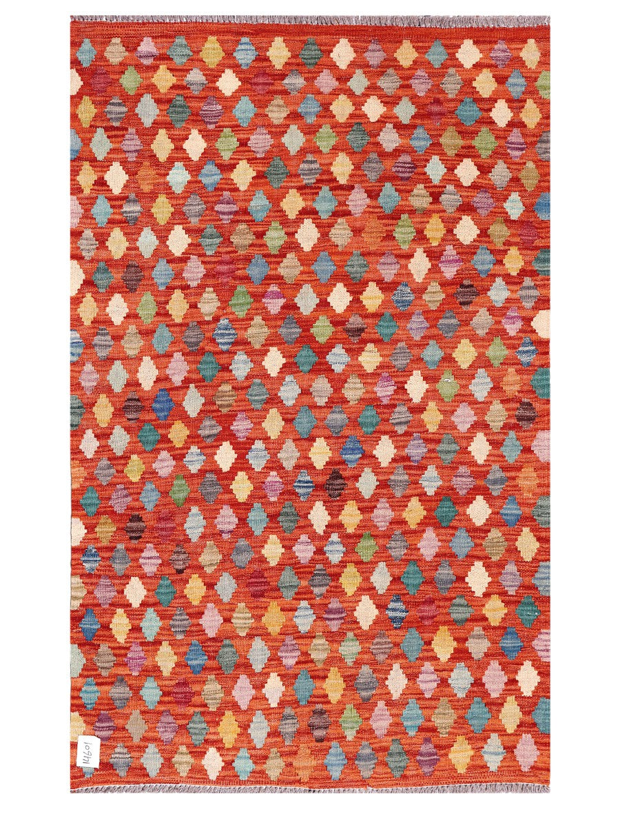 Maimana Afghanistan Kilim Rug - 165 x105 cm - Handmade