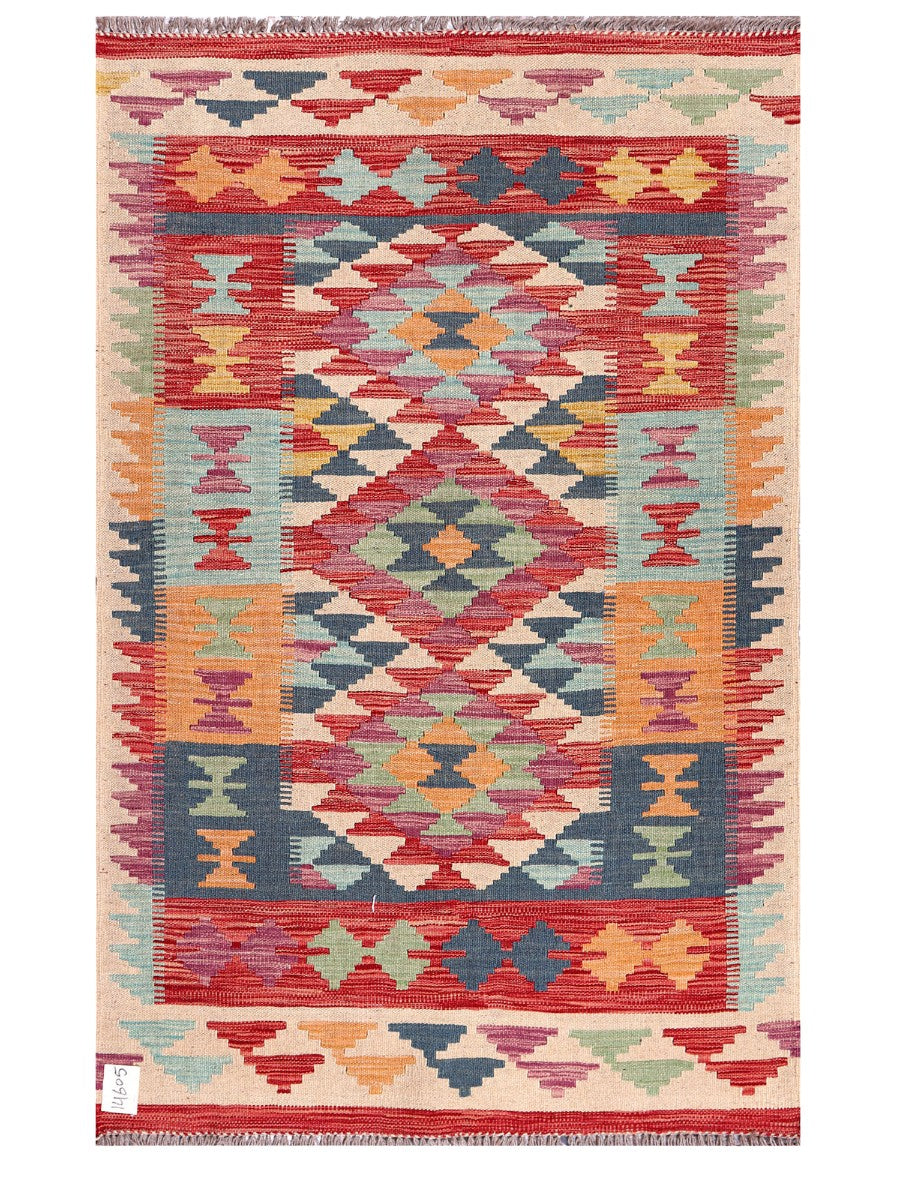 Maimana Afghanistan Kilim Rug - 152 x98 cm - Handmade