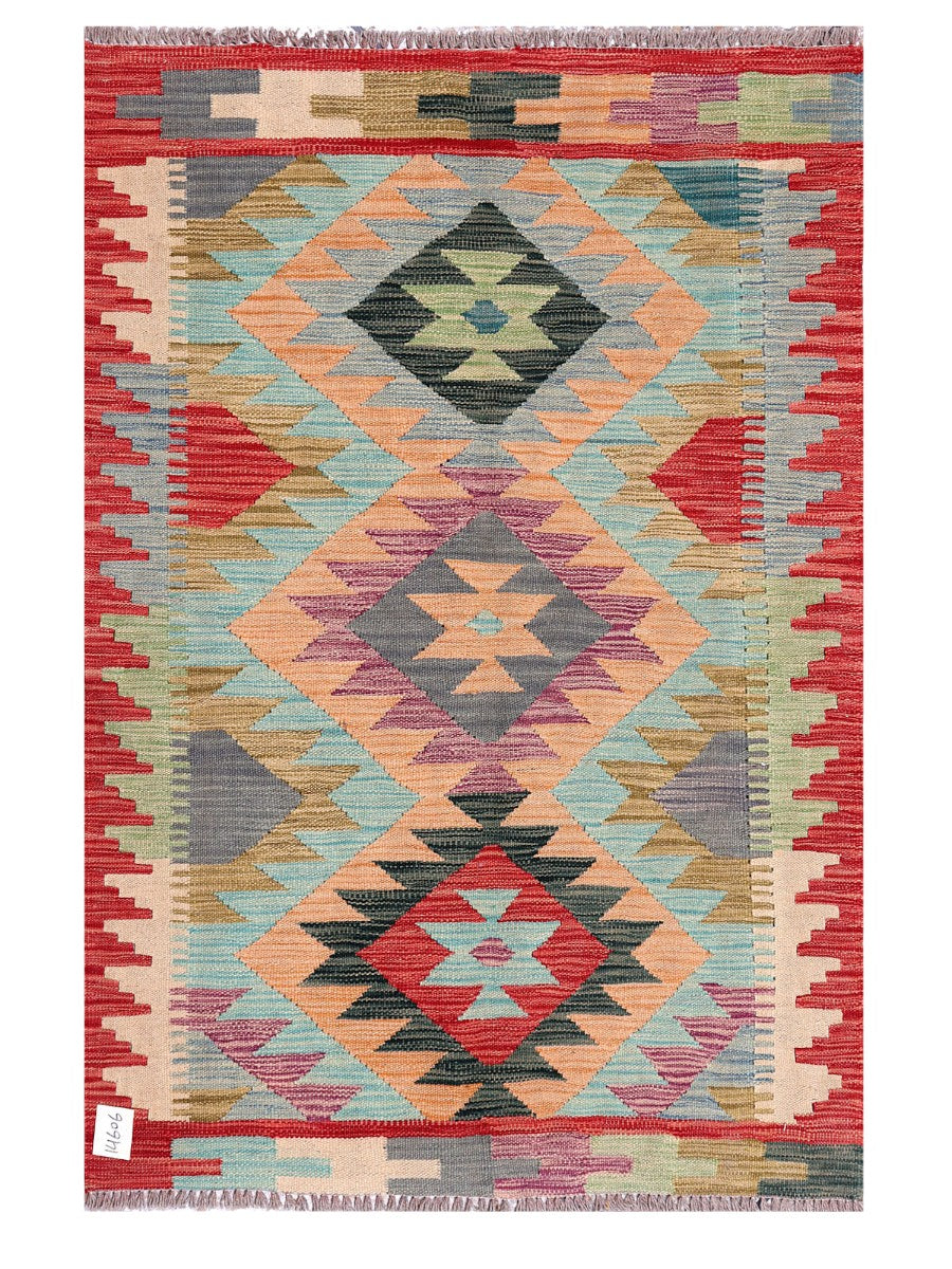 Maimana Afghanistan Kilim Rug - 144 x98 cm - Handmade