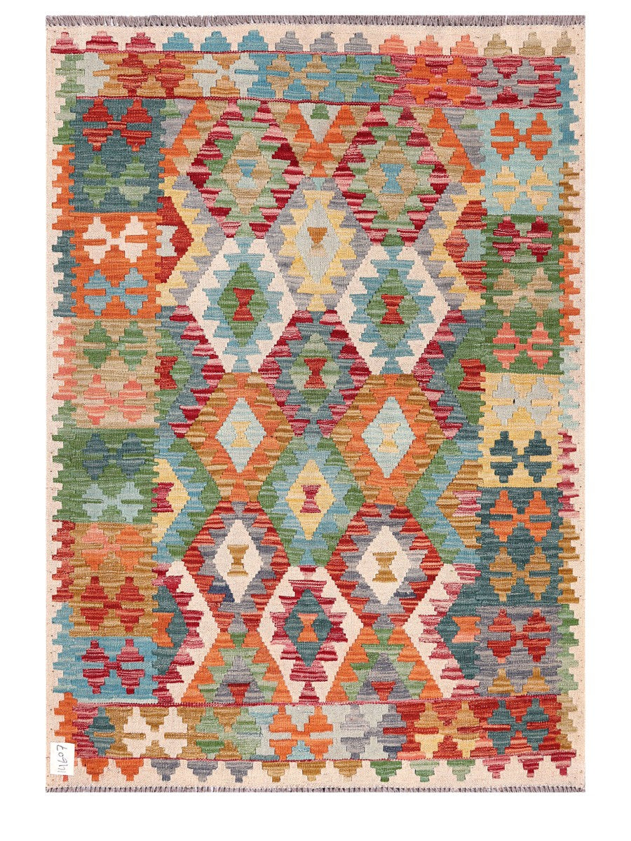 Maimana Afghanistan Kilim Rug - 152 x109 cm - Handmade