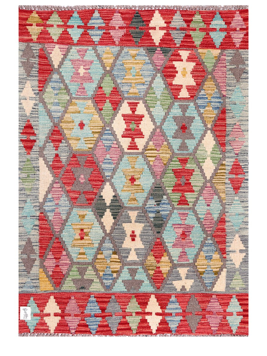 Maimana Afghanistan Kilim Rug - 152 x109 cm - Handmade