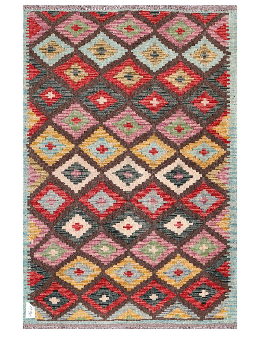 Maimana Afghanistan Kilim Rug - 152 x104 cm - Handmade