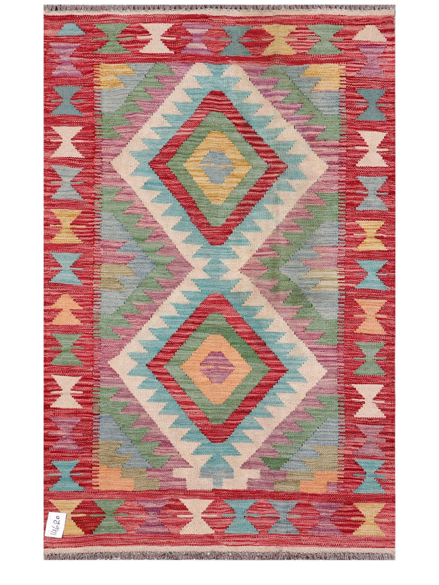 Maimana Afghanistan Kilim Rug - 156 x102 cm - Handmade