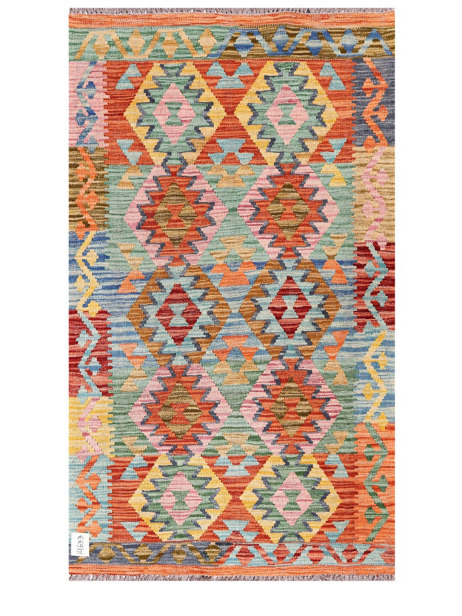 Maimana Afghanistan Kilim Rug - 153 x90 cm - Handmade