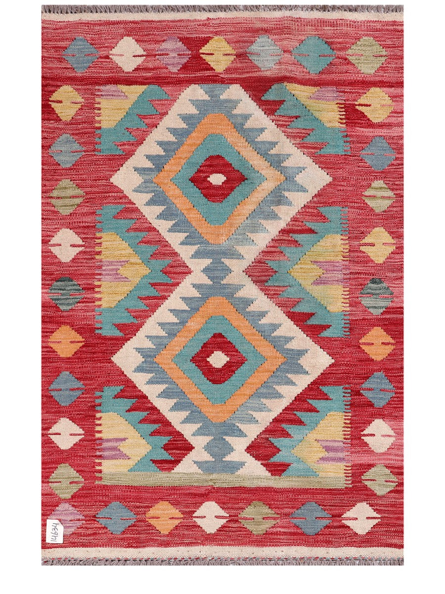 Maimana Afghanistan Kilim Rug - 151 x101 cm - Handmade
