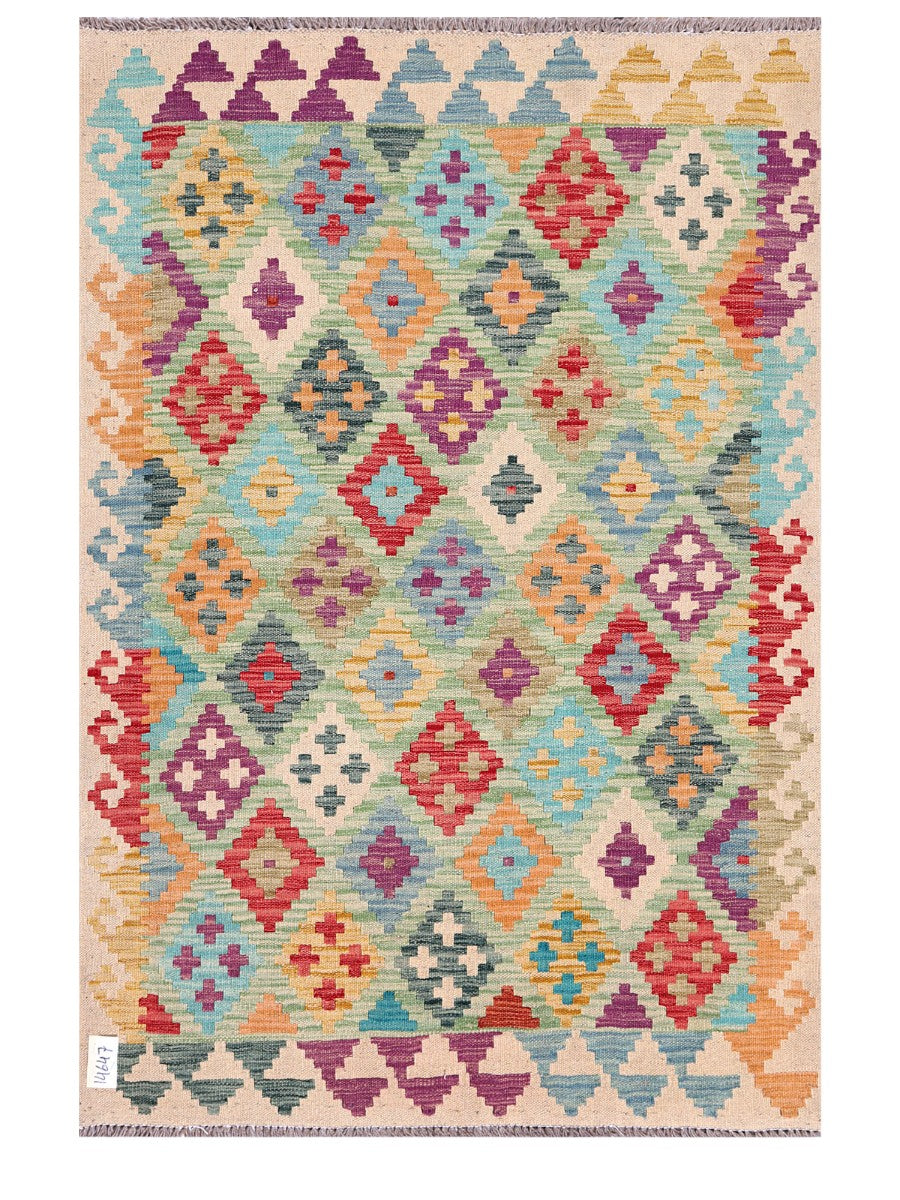 Maimana Afghanistan Kilim Rug - 152 x104 cm - Handmade