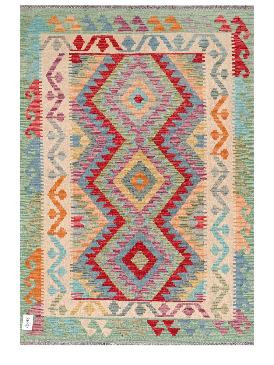 Maimana Afghanistan Kilim Rug - 160 x110 cm - Handmade