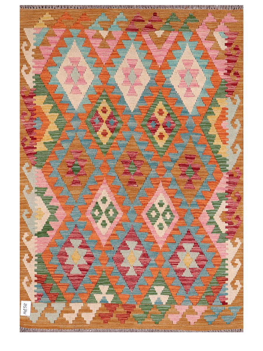 Maimana Afghanistan Kilim Rug - 152 x104 cm - Handmade