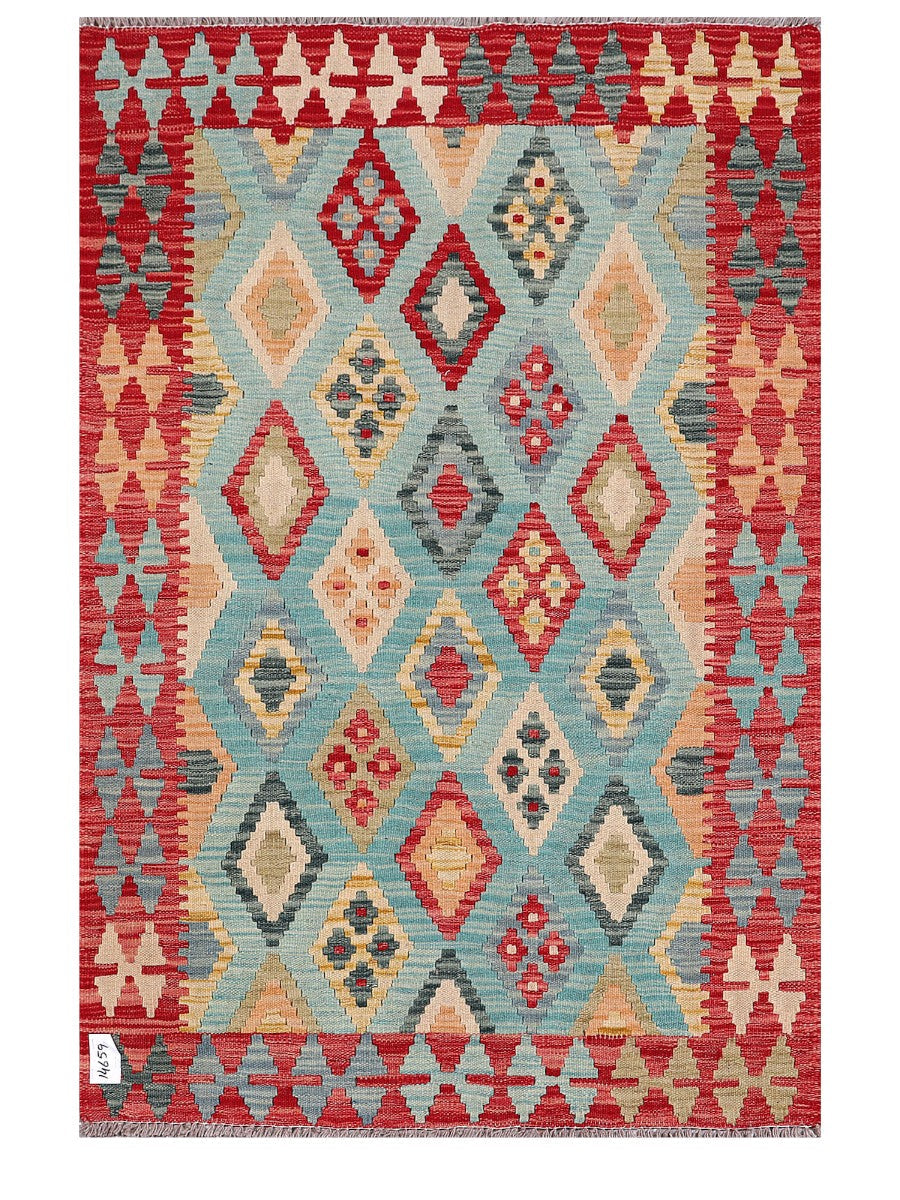 Maimana Afghanistan Kilim Rug - 154 x102 cm - Handmade
