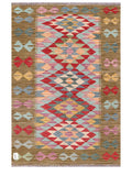 Maimana Afghanistan Kilim Rug - 159 x109 cm - Handmade
