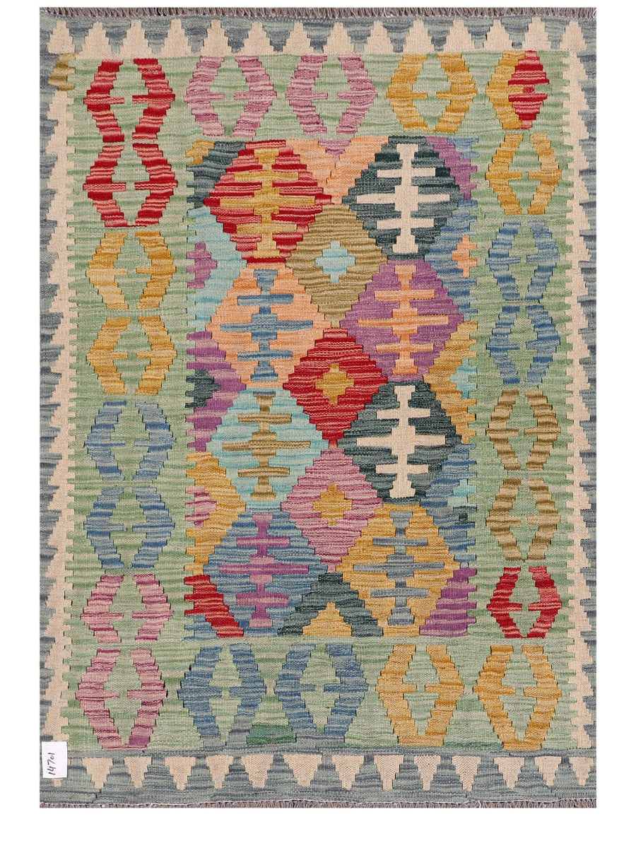 Maimana Afghanistan Kilim Rug - 146 x105 cm - Handmade