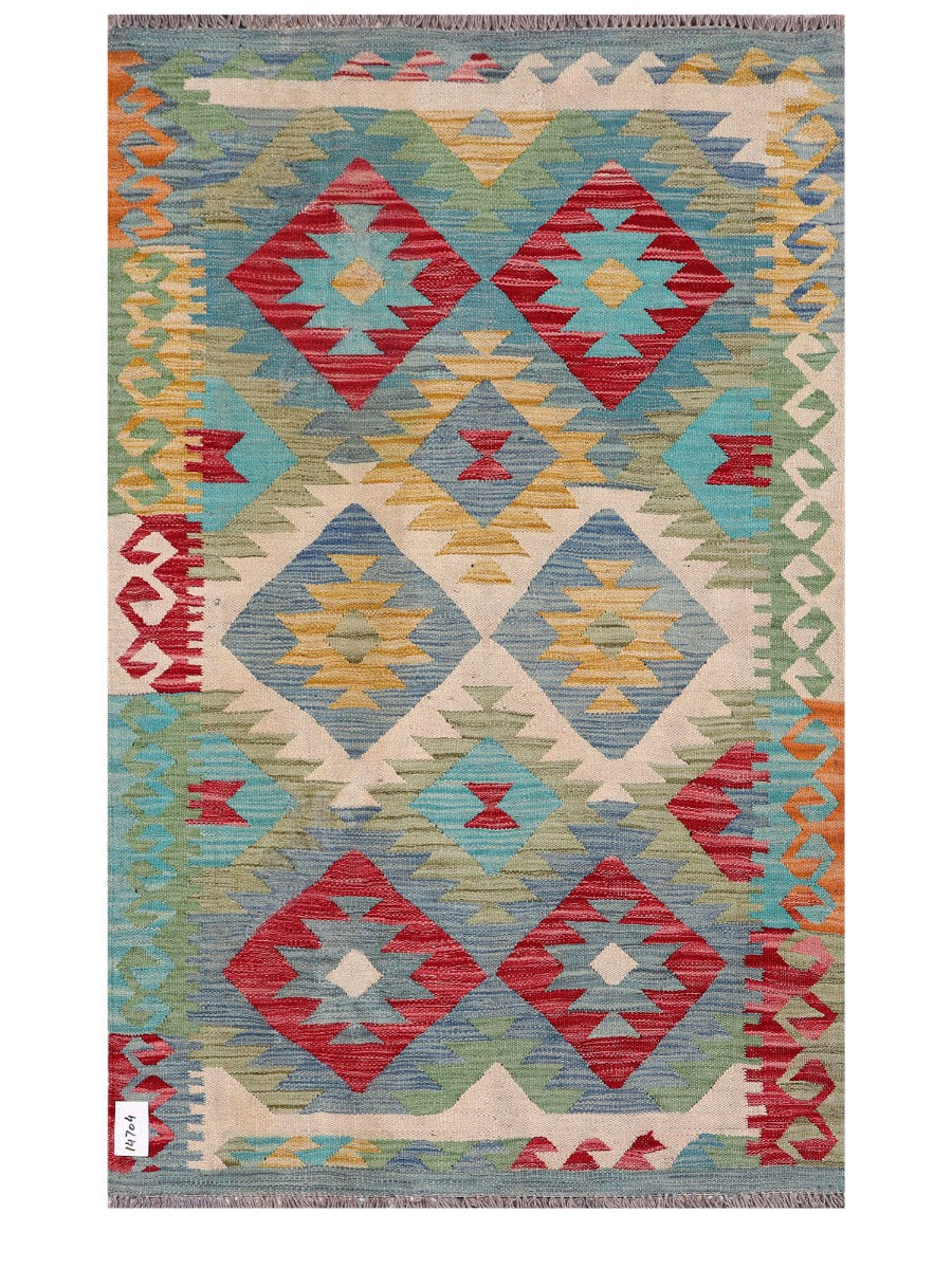 Maimana Afghanistan Kilim Rug - 152 x97 cm - Handmade