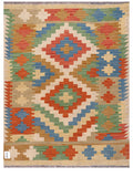 Maimana Afghanistan Kilim Rug - 135 x106 cm - Handmade