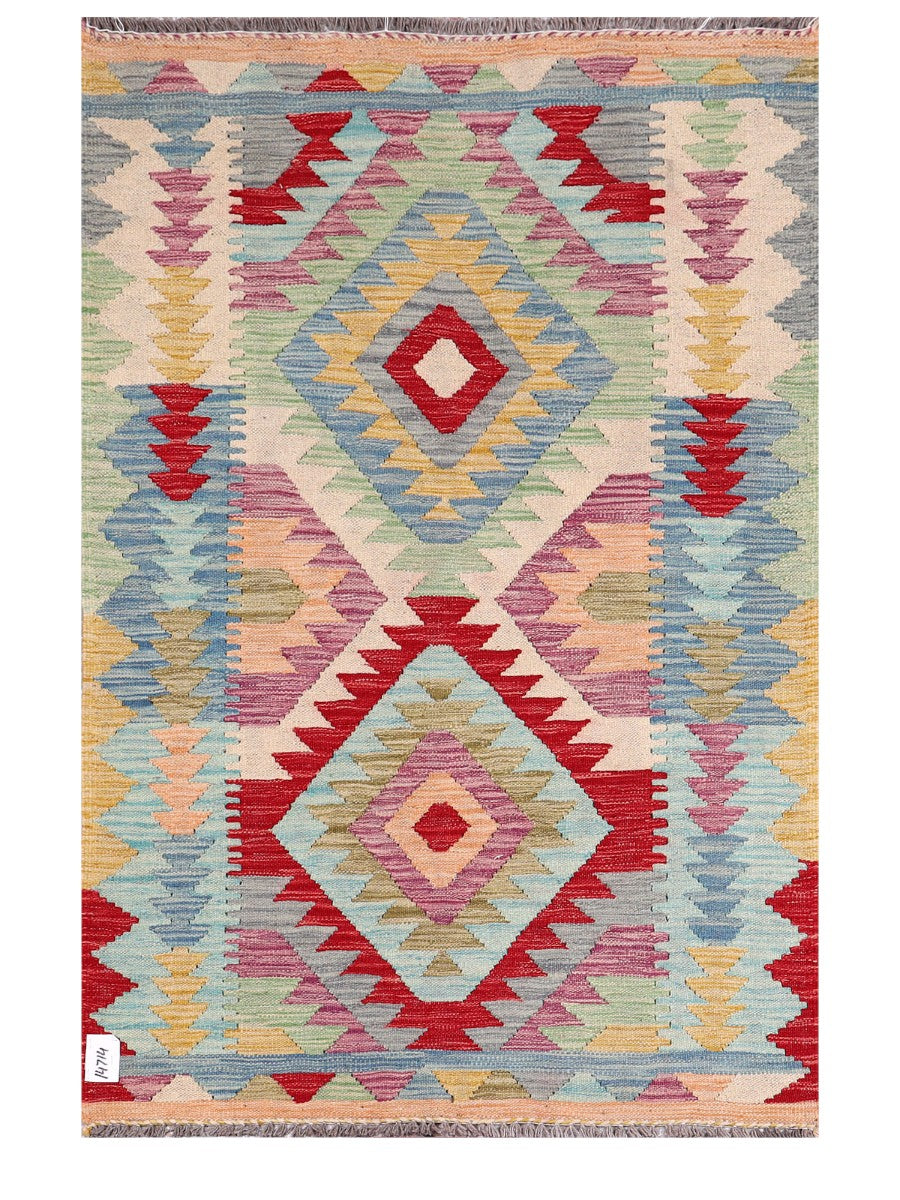 Maimana Afghanistan Kilim Rug - 155 x102 cm - Handmade