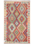 Maimana Afghanistan Kilim Rug - 168 x107 cm - Handmade