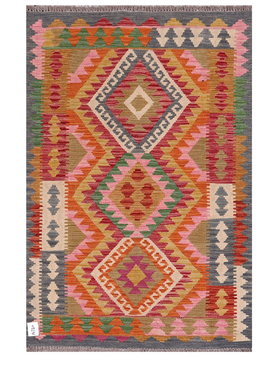 Maimana Afghanistan Kilim Rug - 150 x101 cm - Handmade