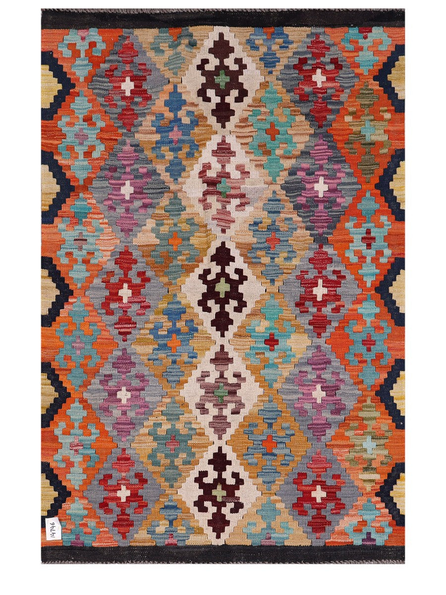 Maimana Afghanistan Kilim Rug - 152 x103 cm - Handmade