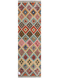 Maimana Afghanistan Kilim Rug - 205 x63 cm - Handmade