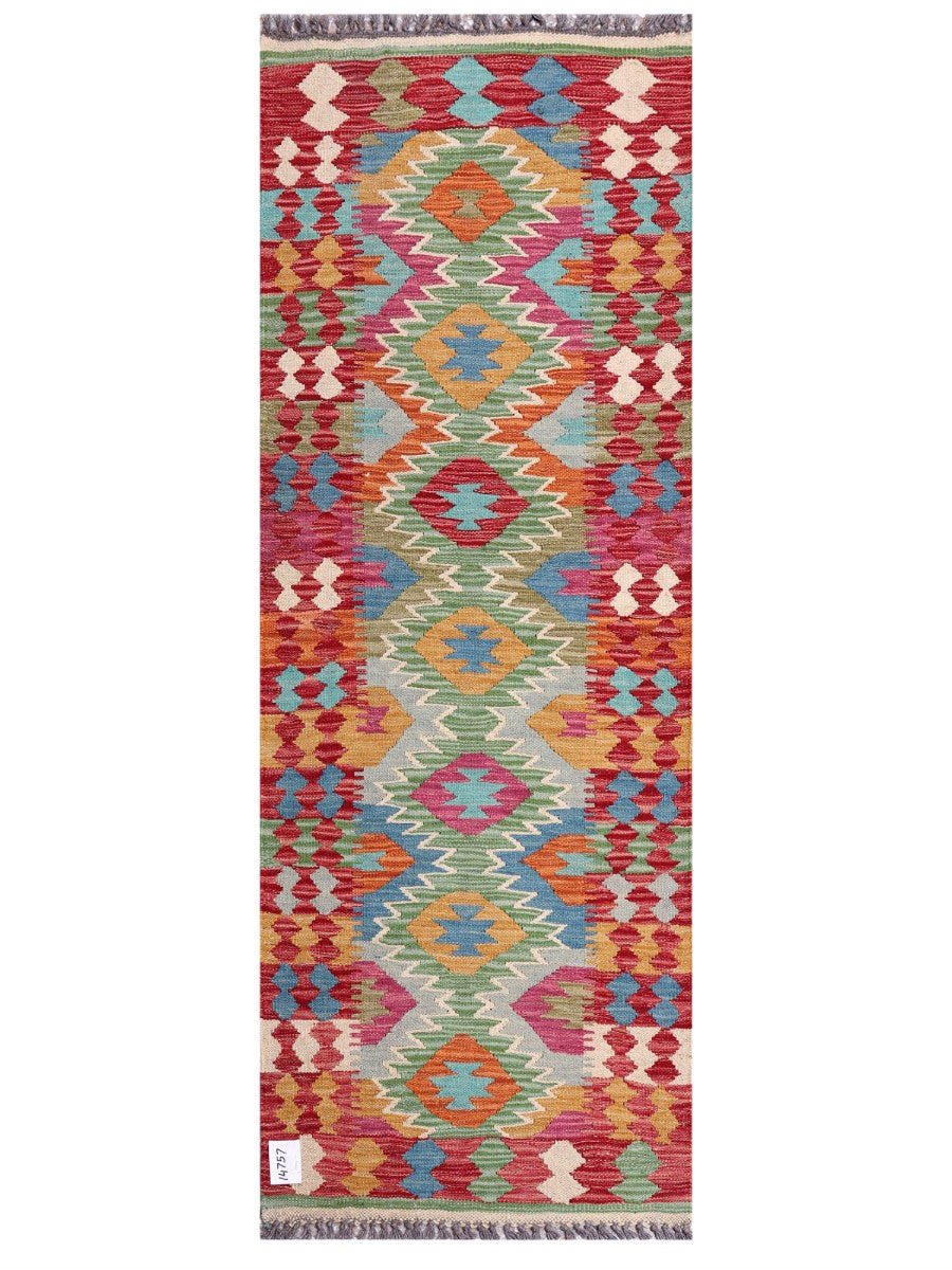 Maimana Afghanistan Kilim Rug - 179 x65 cm - Handmade