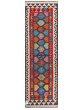 Maimana Afghanistan Kilim Rug - 202 x64 cm - Handmade