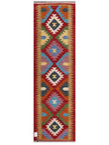 Maimana Afghanistan Kilim Rug - 204 x62 cm - Handmade