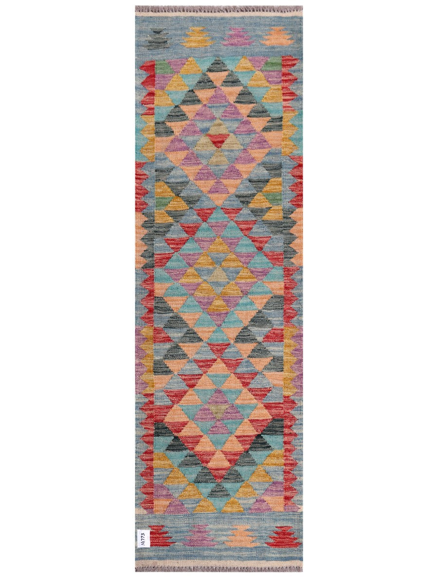 Maimana Afghanistan Kilim Rug - 197 x60 cm - Handmade
